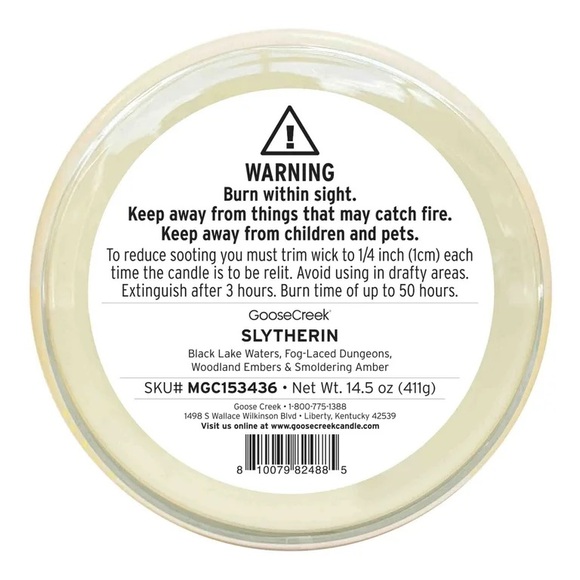 Goose Creek Harry Potter Slytherin Candle NEW! - Picture 6 of 6